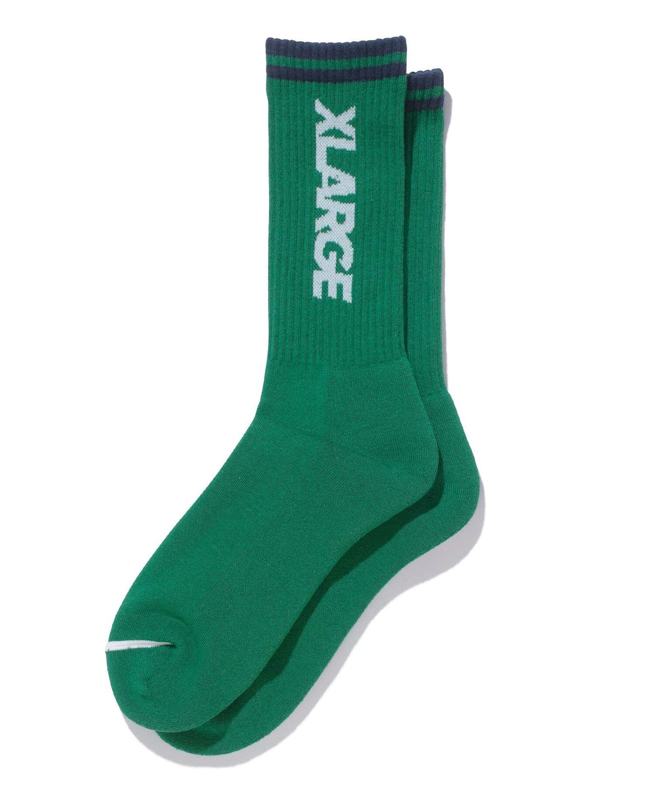 【XLARGE】CONTRAST STRIPE STANDARD LOGO SOCKS