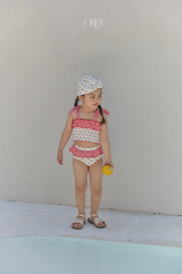 ※お洋服と同梱限定※【6/11〆予約】<OREN> Rochelle cherry swim cap