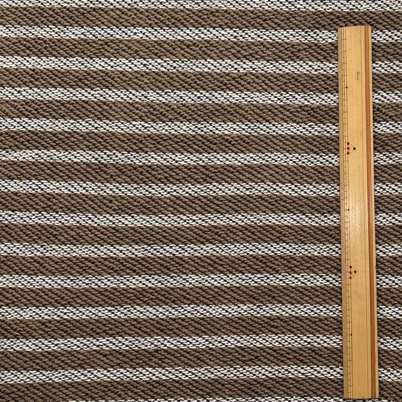 ★TC691◆2.2m◆綿100%ローゲージニット生地◆ボーダー◆ブラック×ホワイト