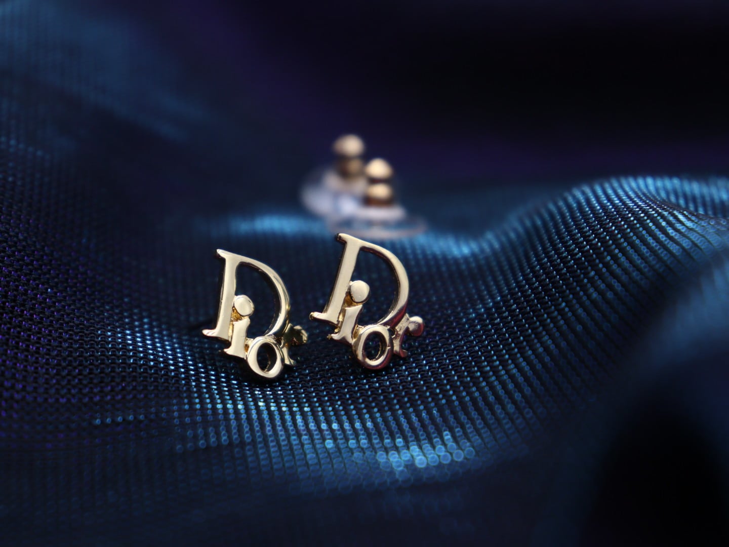 保管品】Christian Dior トロッター ピアス Dior ロゴ 保管品】Christian Dior トロッター ピアス Dior ロゴ