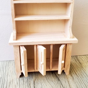 020-30038　ミニチュア家具　cabinet&shelf　3ドアダイニングキャビネット 2col