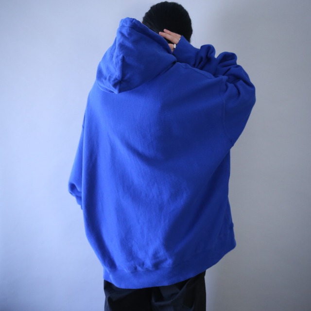 "Champion" deep blue color XXXL over silhouette reverse wave sweat parka