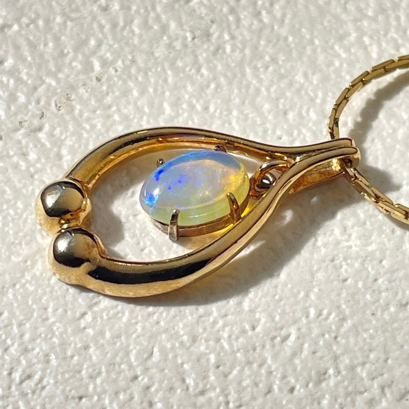 オパール ネックレス 《N-0621》 | ModernLoop ユーズドアクセサリー専門店