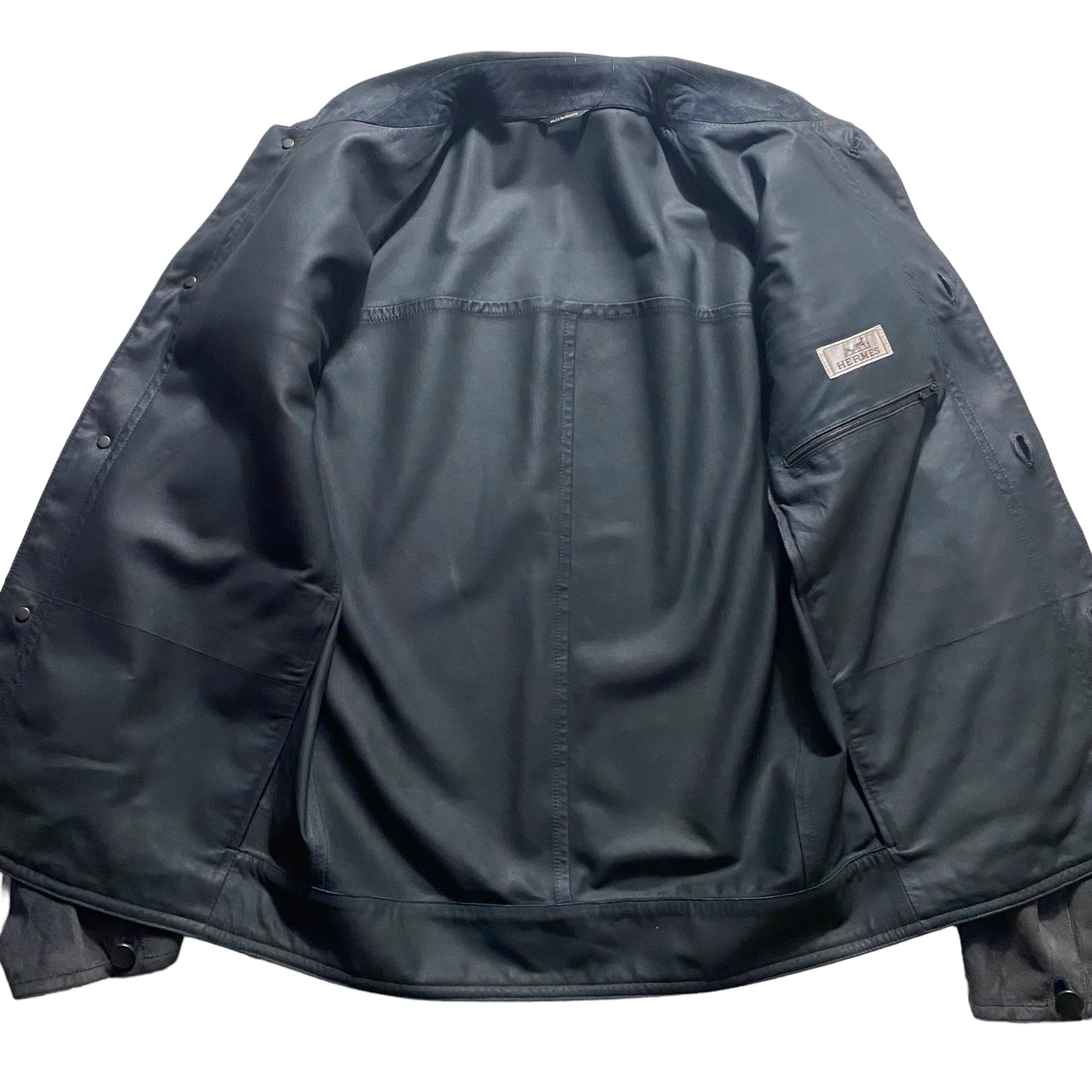 HERMES goat nubuck jacket | NOIR ONLINE