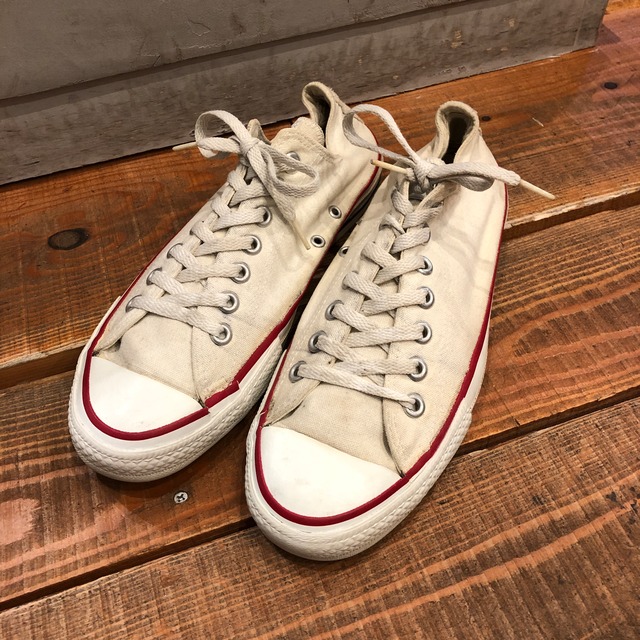 1980s CONVERSE ALL STAR LO SNEAKER 9 ”WHITE"