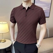 plaid knit tops　00125