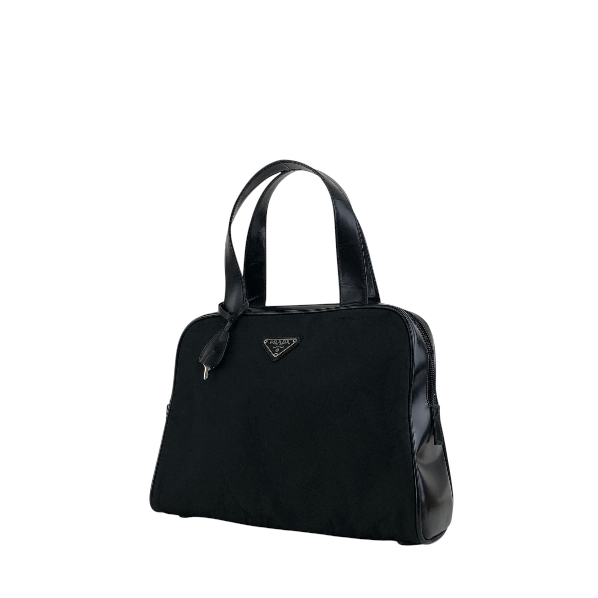 PRADA プラダ ハンドバッグ ブラック トライアングルロゴ ナイロン