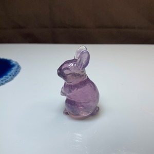 4.うさぎワールド☆カラフルフローライトうさぎさん