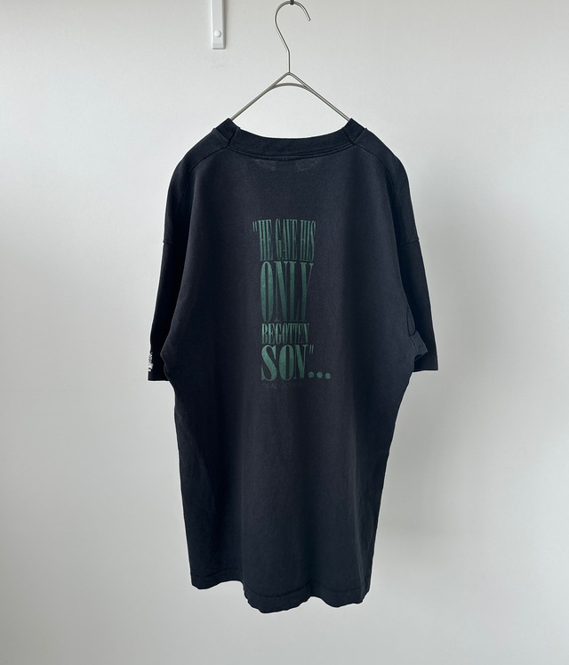 -JESUS CHRIST- Vintage 90s L Print T-shirt made in USA