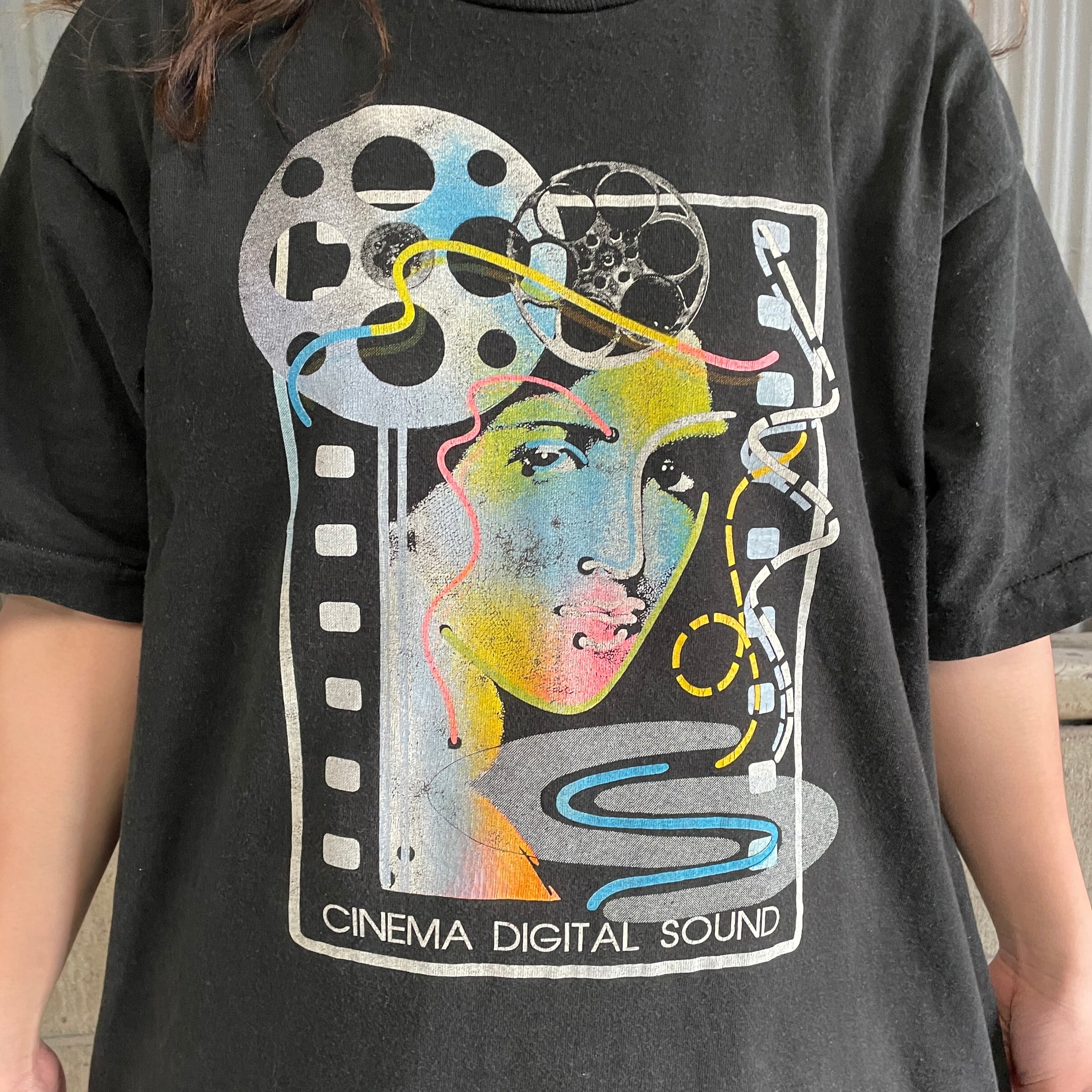 90s 【USA 製】 BROADWAY プリントTシャツ シングルステッチ