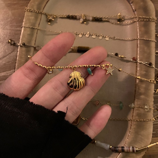 Somedayifニッチな手つくりビーズブレスレット 7s