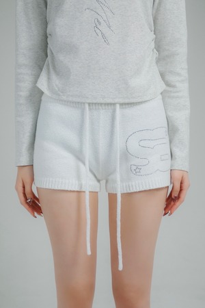 SM knit short pants