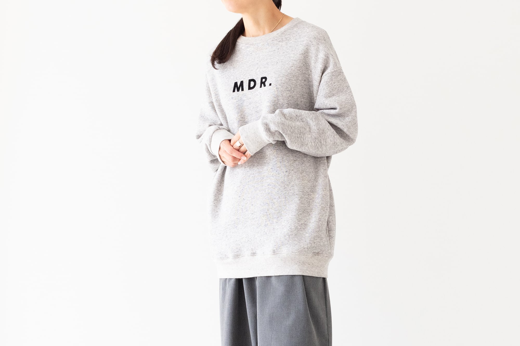 le vent souffIe スエット トレーナー SALE スウェット le vent souffle ルヴァンスフル 裏微起毛クルー