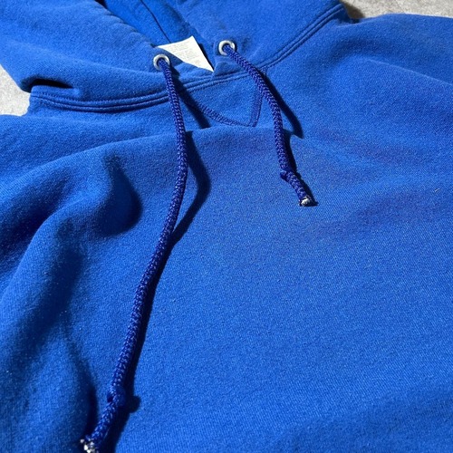 00s Russell Hoodie 無地 ブルー ounce Mid XL 詳細写真6