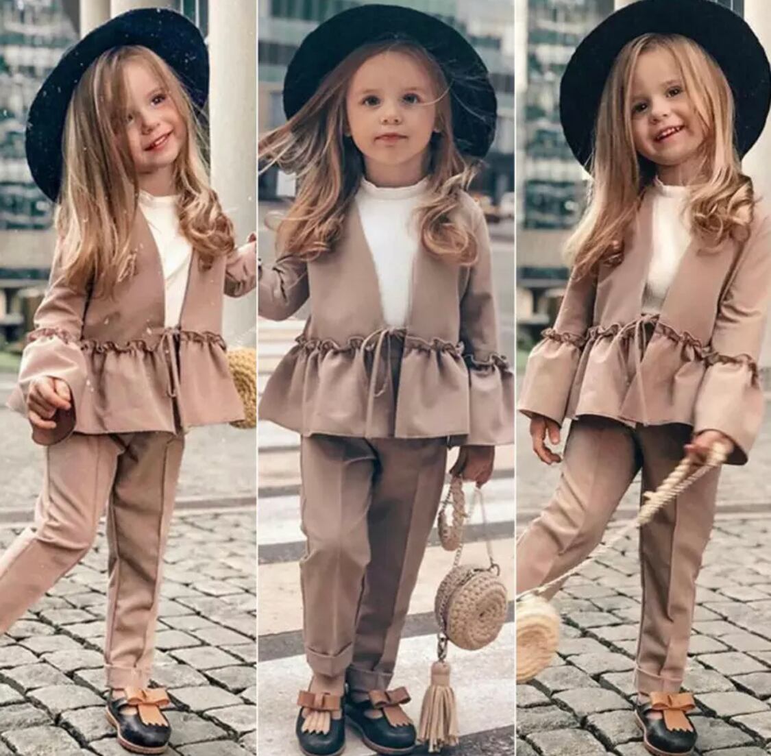 フリルジャケットセットアップ》》》》入園式 入学式 フォーマル スーツ セットアップ 海外子供服 プチプラ