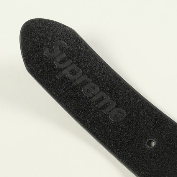 Size【L/XL】 SUPREME シュプリーム Repeat Leather Belt Black レザー
