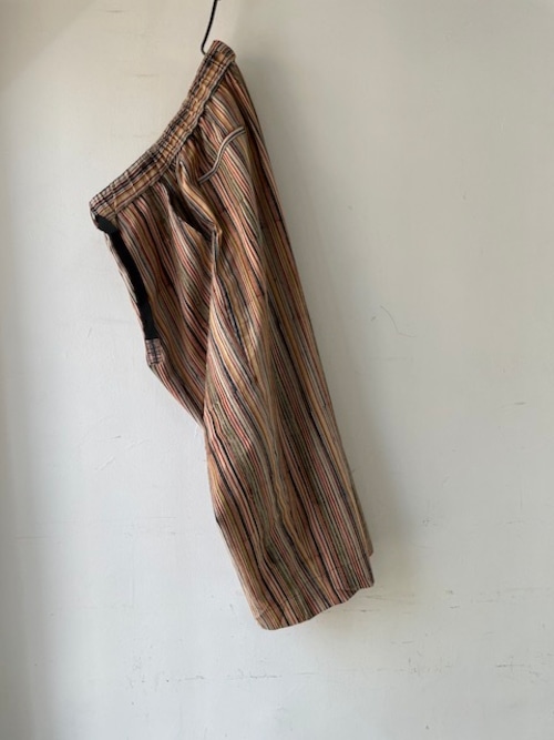DA'S/Wide Pants "indian fabric"(ダズのワイドパンツ)/malti stripes