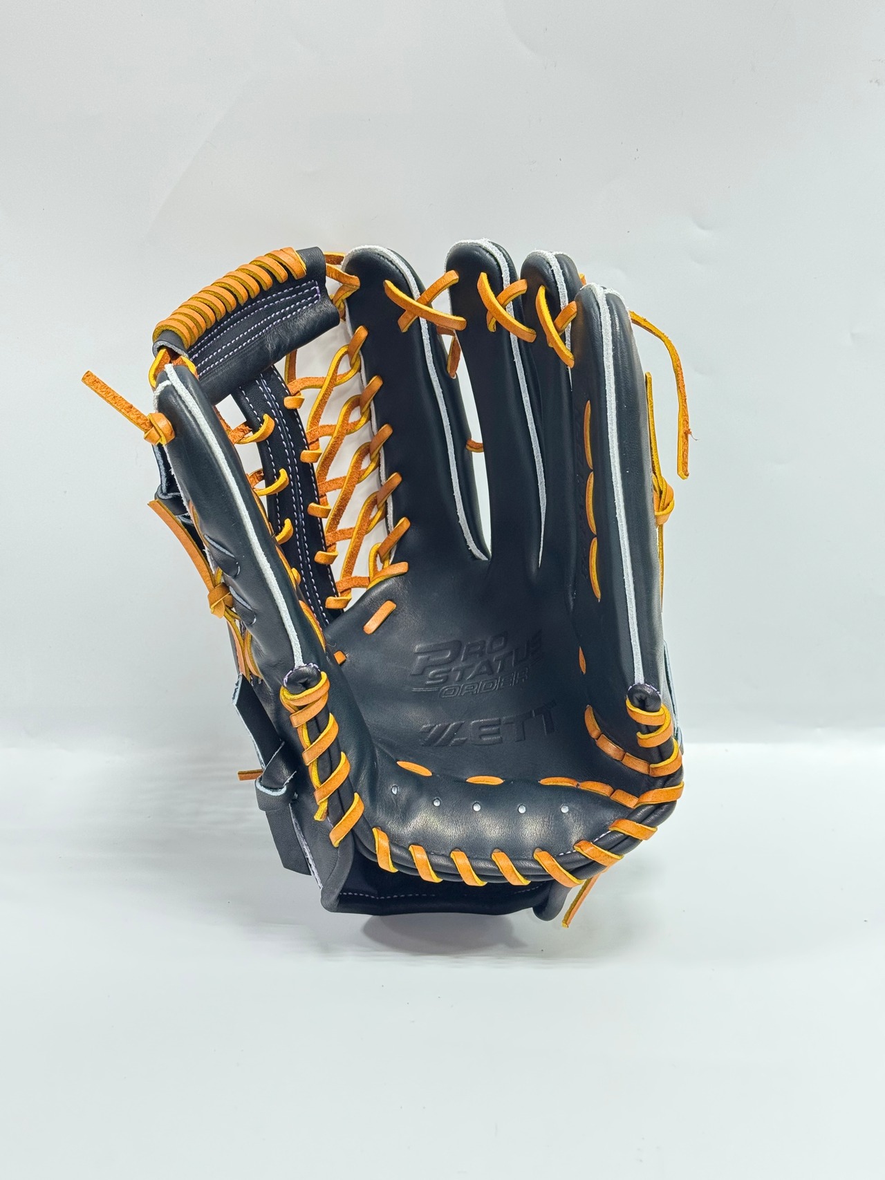 ZETT PROSTATUSーゼットプロステイタス michii supreme order 硬式グローブ ゼットミチイオリジナルグラブ 右投げ用 277型 佐野モデル ナイトブラック×ライトパープル 83・画像7