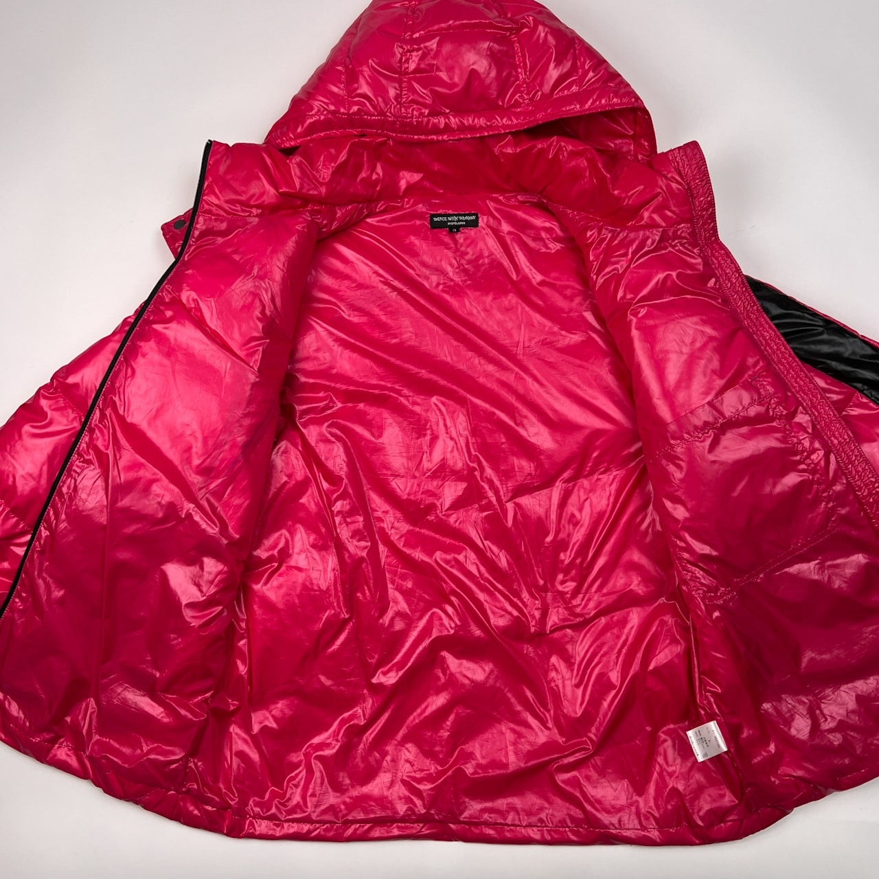 2WAY Dance With Dragon ダンスウィズドラゴン フード付き ダウンジャケット & ベスト 3 /ピンク×ブラック/メンズ