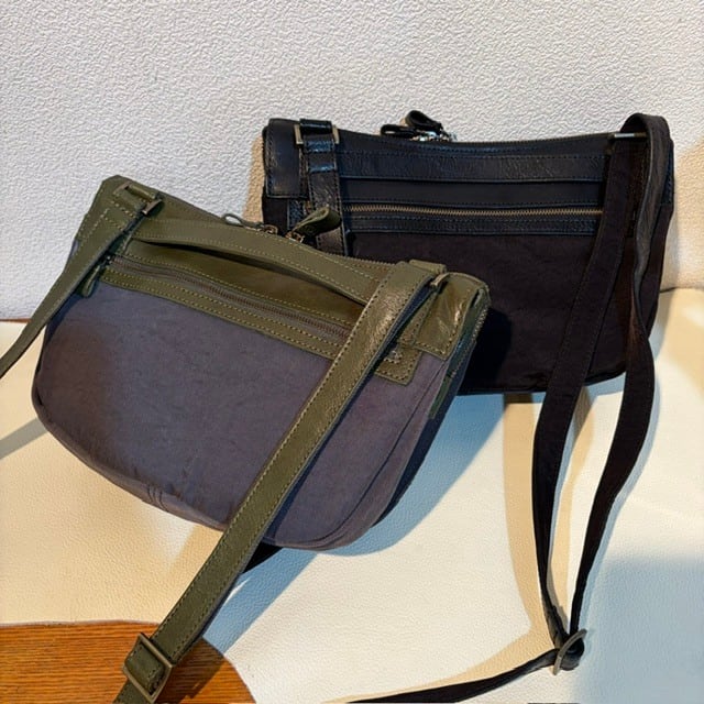 B.stuff ナイロンコンビショルダーバッグ