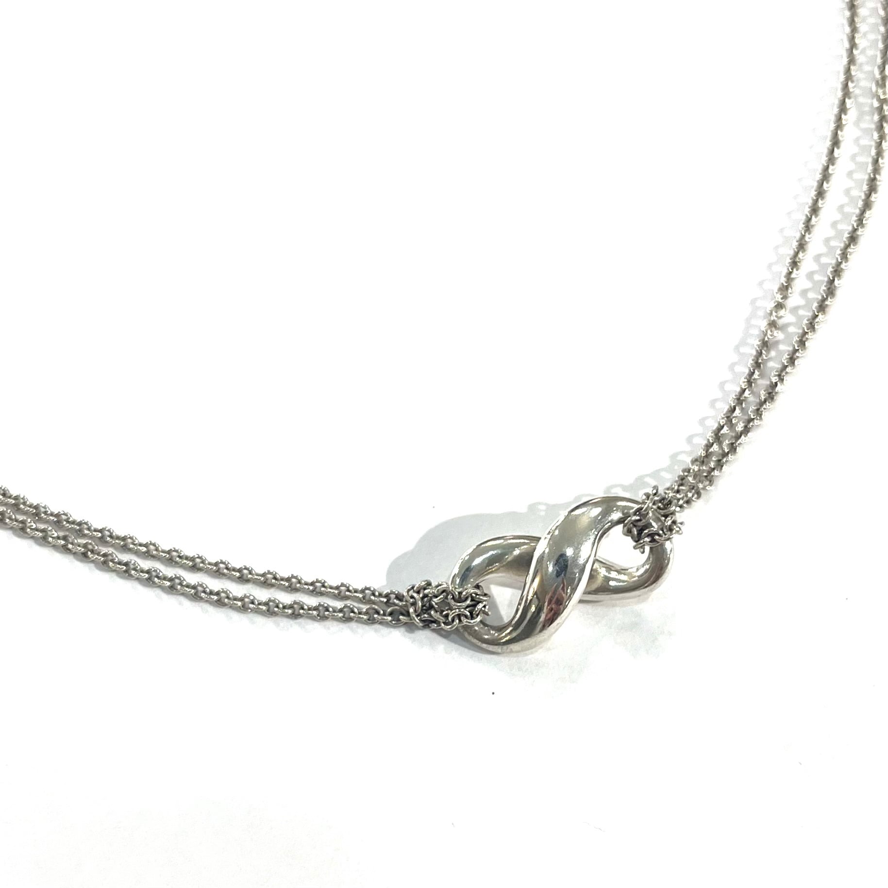 限定価格【TIFFANY&Co.】2512 Wチェーン 立体インフィニティ