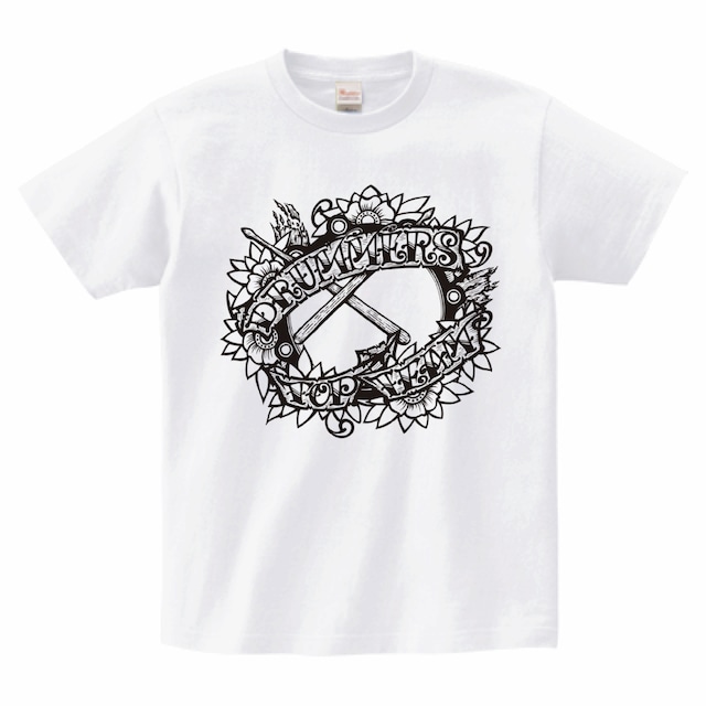 Tシャツ type01 WHITE【DRUMMERS TOP TEAM】