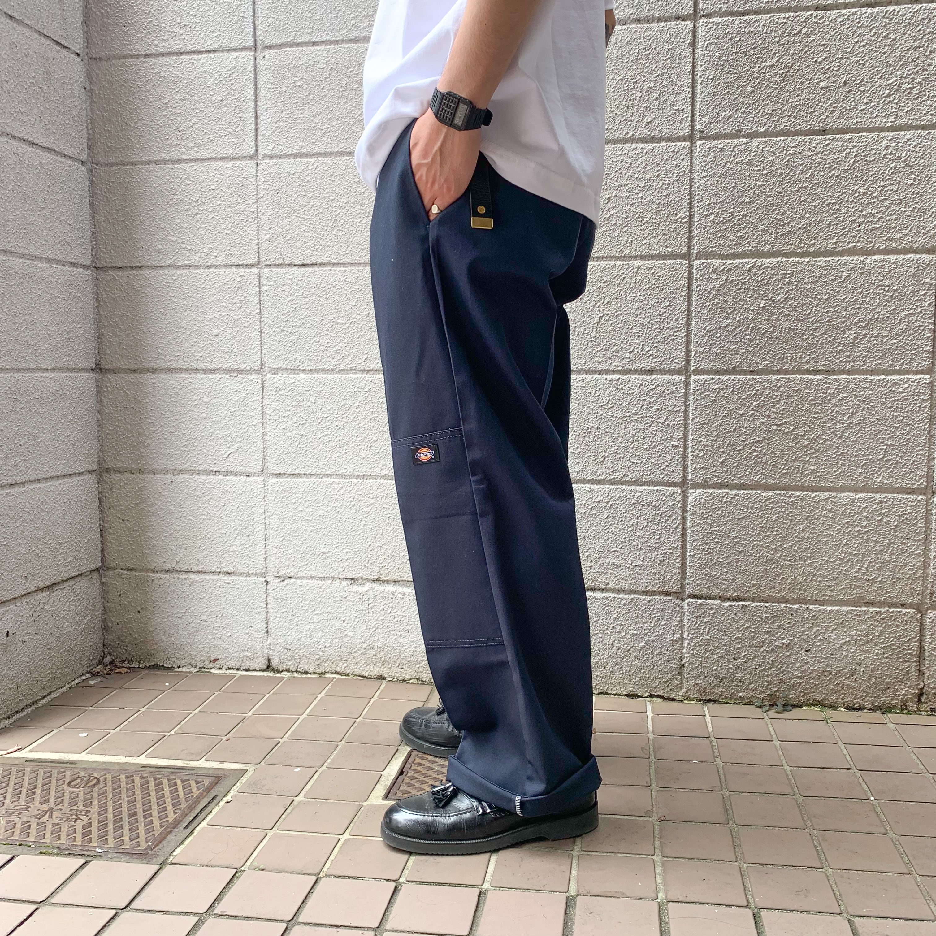 Dickies ディッキーズ ダブルニーワークパンツ loose fit 紺