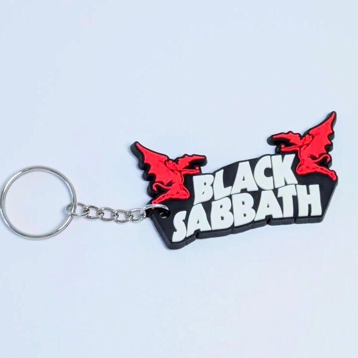送料無料！ ★ラバーキーホルダー★〘5038〙 【Black Sabbath（ブラックサバス）】 〚アメリカン雑貨 アメトイ〛