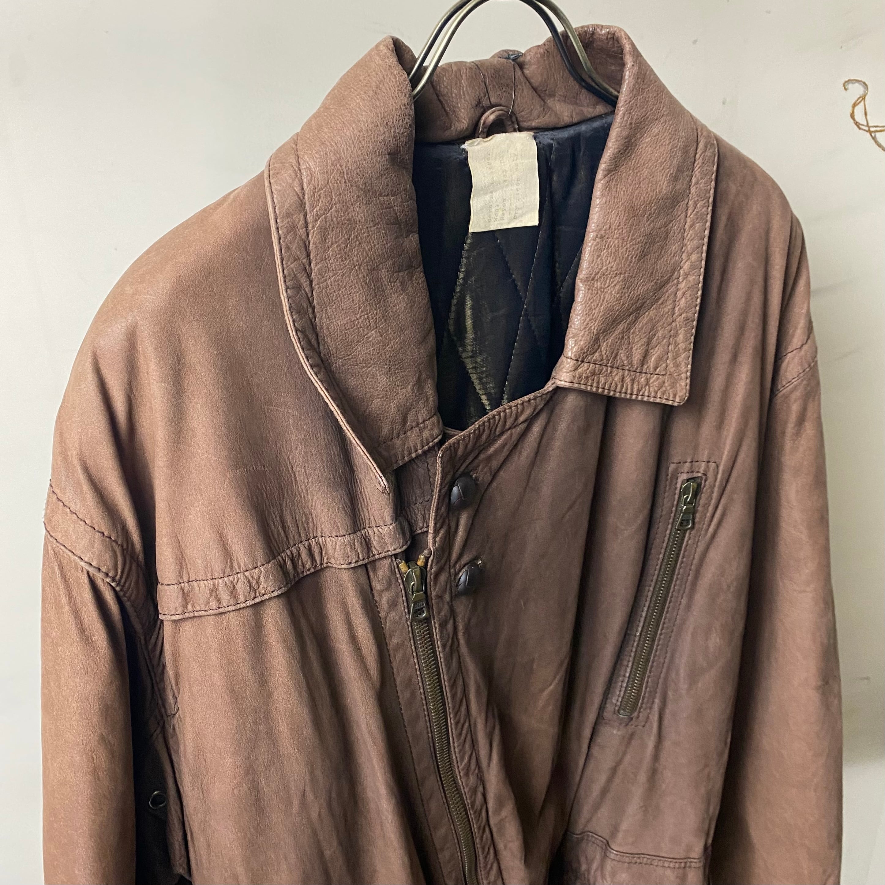 vintage RUFFO leather riders coat | NOIR ONLINE