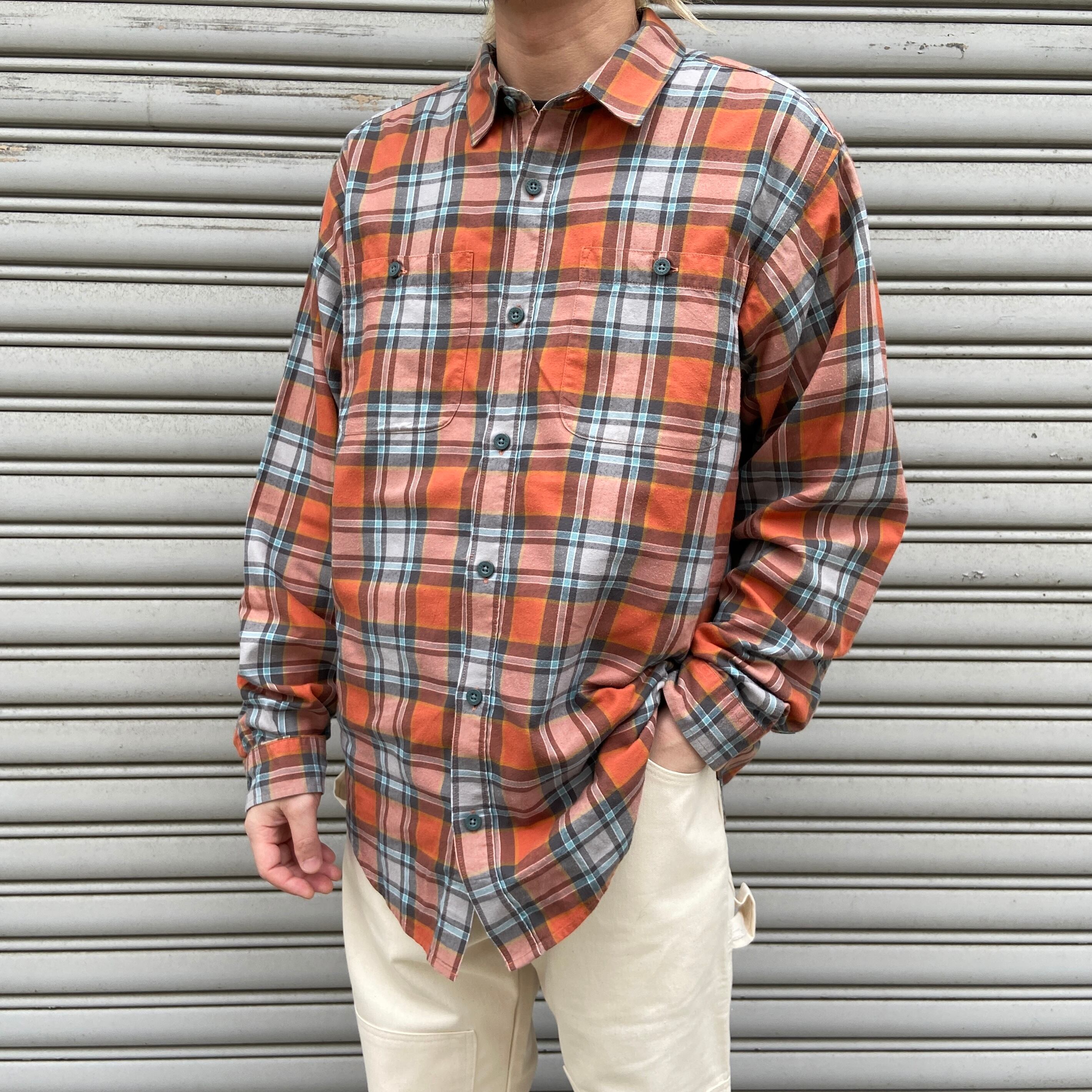 80’s Patagonia シンチラサークジャケット　オレンジ btu 80s USA製 パタゴニア シンチラサークジャケット ナス紺 L 三角タグ