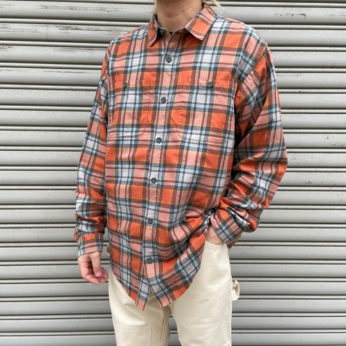 Patagonia チェック柄長袖シャツ オーガニックコットン M 2016年製