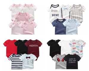 5枚セット / 半袖ロンパース / 女の子 / 男の子 / 〜12ヶ月( A〜W )