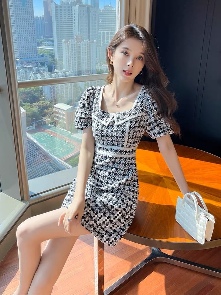 ショート丈チェック柄ワンピースG124CON0029