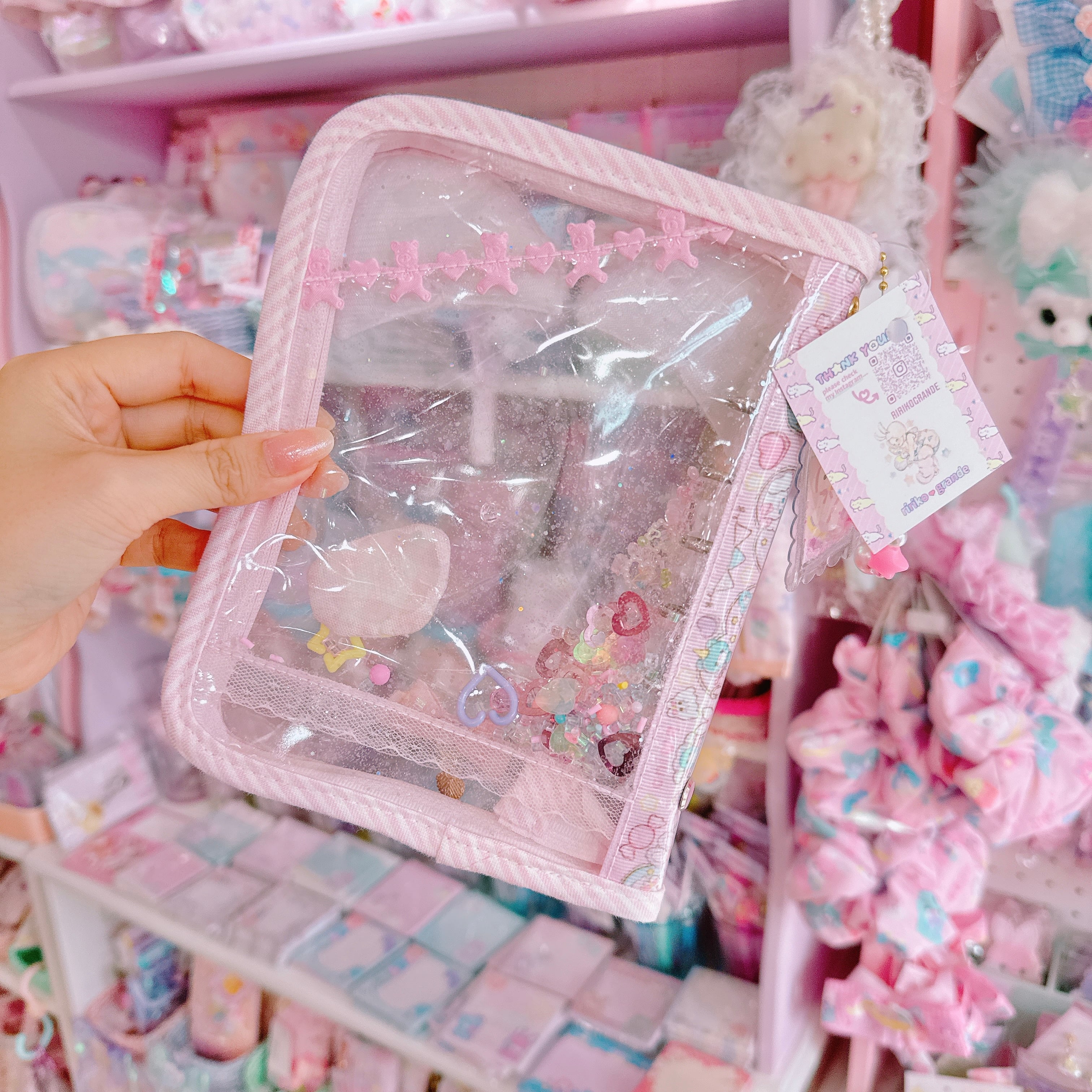 【K2】81-15ねこ耳A7シール帳（６穴）