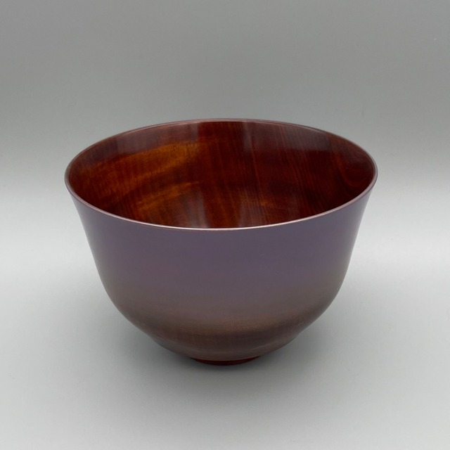 栃造ぼかし塗り抹茶椀-藤色　-Tochi Gradient-Painted Matcha Bowl - Wisteria Purple