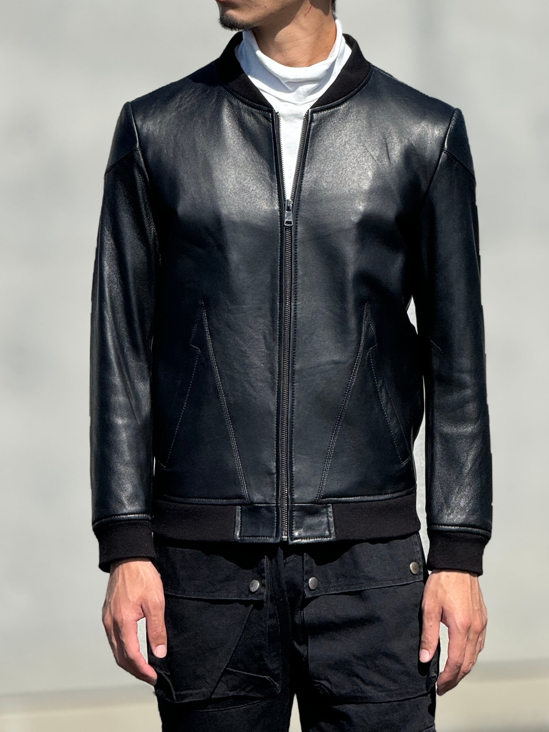 レザーブルゾン【羊革】