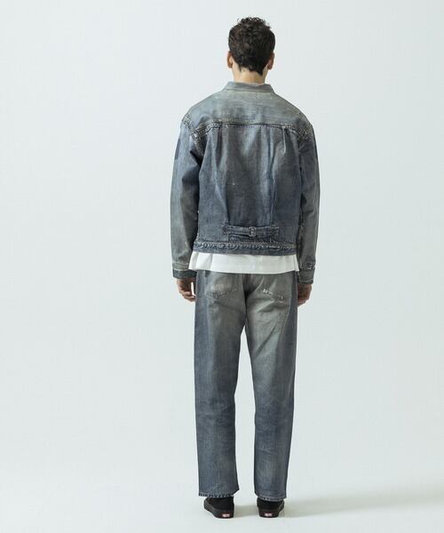 SLICK 【Trompe-l'oeil Denim 1st Type Tracker Jacket】 スリック