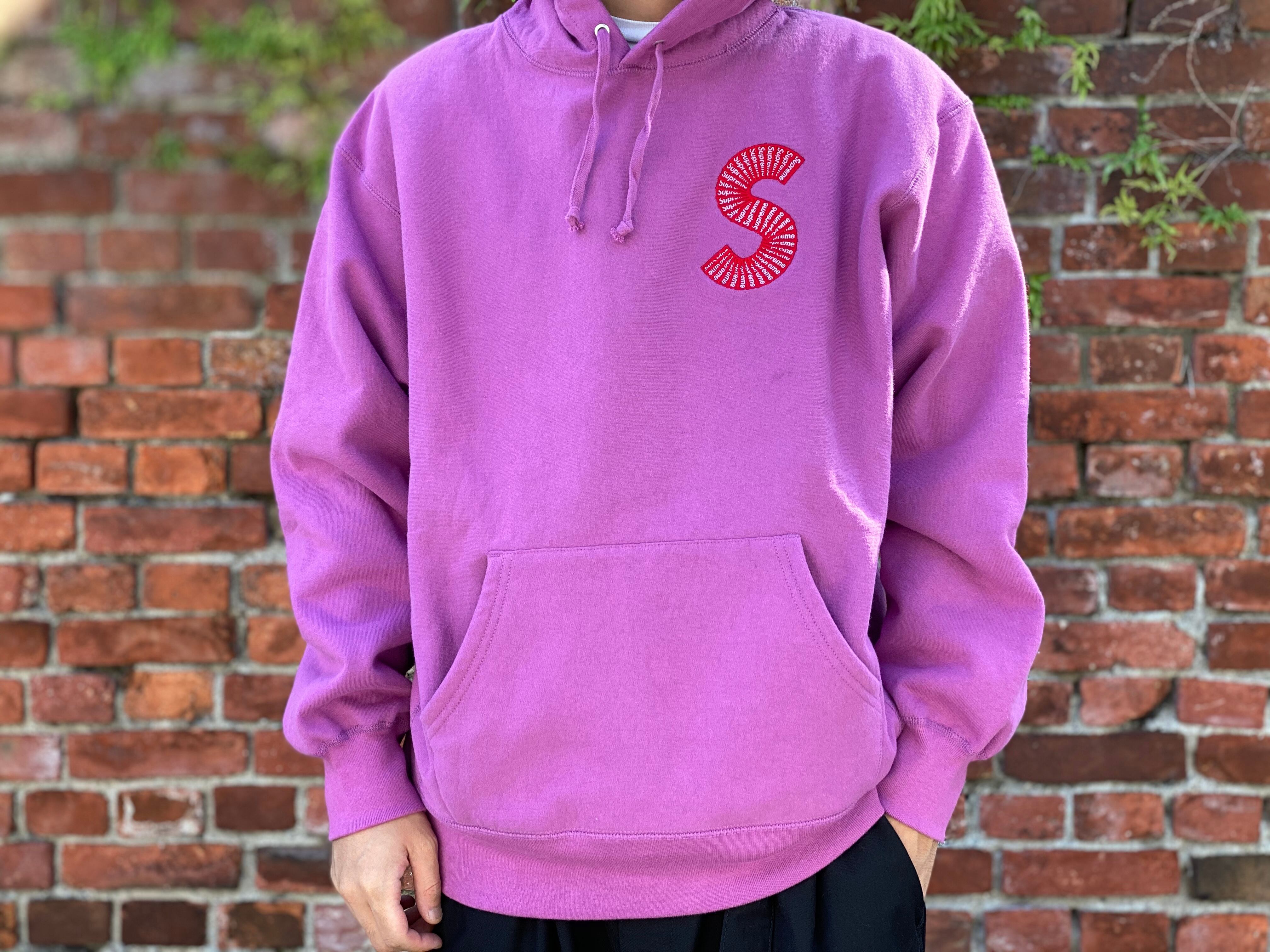Supreme 20AW S LOGO HOODED SWEATSHIRT LARGE BRIGHT PURPLE  