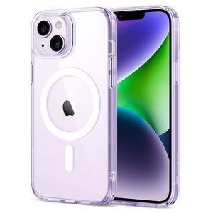 【在庫処分】【米軍MIL規格・Magsafe対応】ESR iPhone 14 ケース iPhone 13 ケース 傷に強い背面 ワイヤレス充電 ストラップホール付き iPhone 14ケース iPhone 13ケース いphone14 ケース iphone13 ケース 用 HaloLock搭載 ハイブリッド磁気ケース 6.1インチ ライトパープル Classic Series