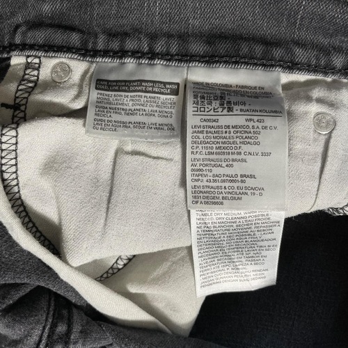 【W32 L30】japan levi's black リーバイス 559 詳細写真4
