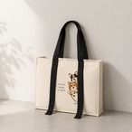 STACKED CORGIS  Handle Square Tote Bag　[G0013]