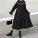 ✞ スタンダードダークレースネイビー★ロング レッド レトロ ✞ゴスロリ SM ミリ 甘ロリ クラロリ 和ロリ エレガント 黒ロリ 姫ロリ 華ロリ BB-BB63803004285
