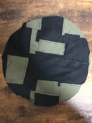 UNFINISHEDクラストベレー帽グリーンブラック