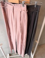 【新作5％OFF・3日間】Viscose Waist-String Pants_3colors
