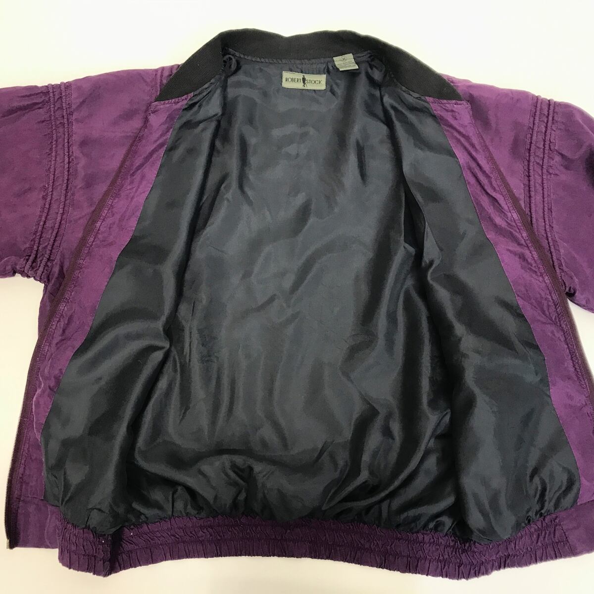 90's ROBERT STOCK シルクブルゾン ジップアップ  オールド