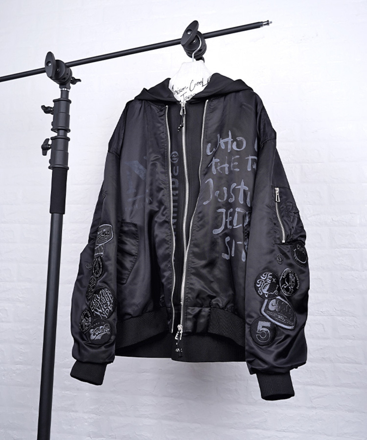 【ATELIER LINE】-TYPE B - ギャザースリーブフーディードッキングMA-1 CQ-47005H