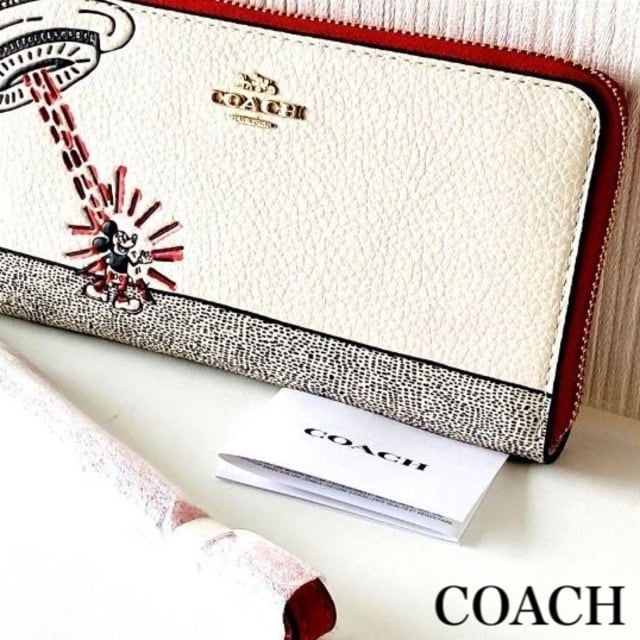 ◇大特価◇コーチCOACH ミッキーディズニー×キースヘリング 長財布