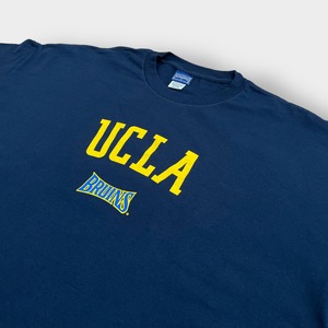 【CHAMPS】UCLA カレッジロゴ Tシャツ カリフォルニア大学 BRUINS ブルーインズ プリント 2XL ビッグシルエット USA素材 半袖 夏物 us古着