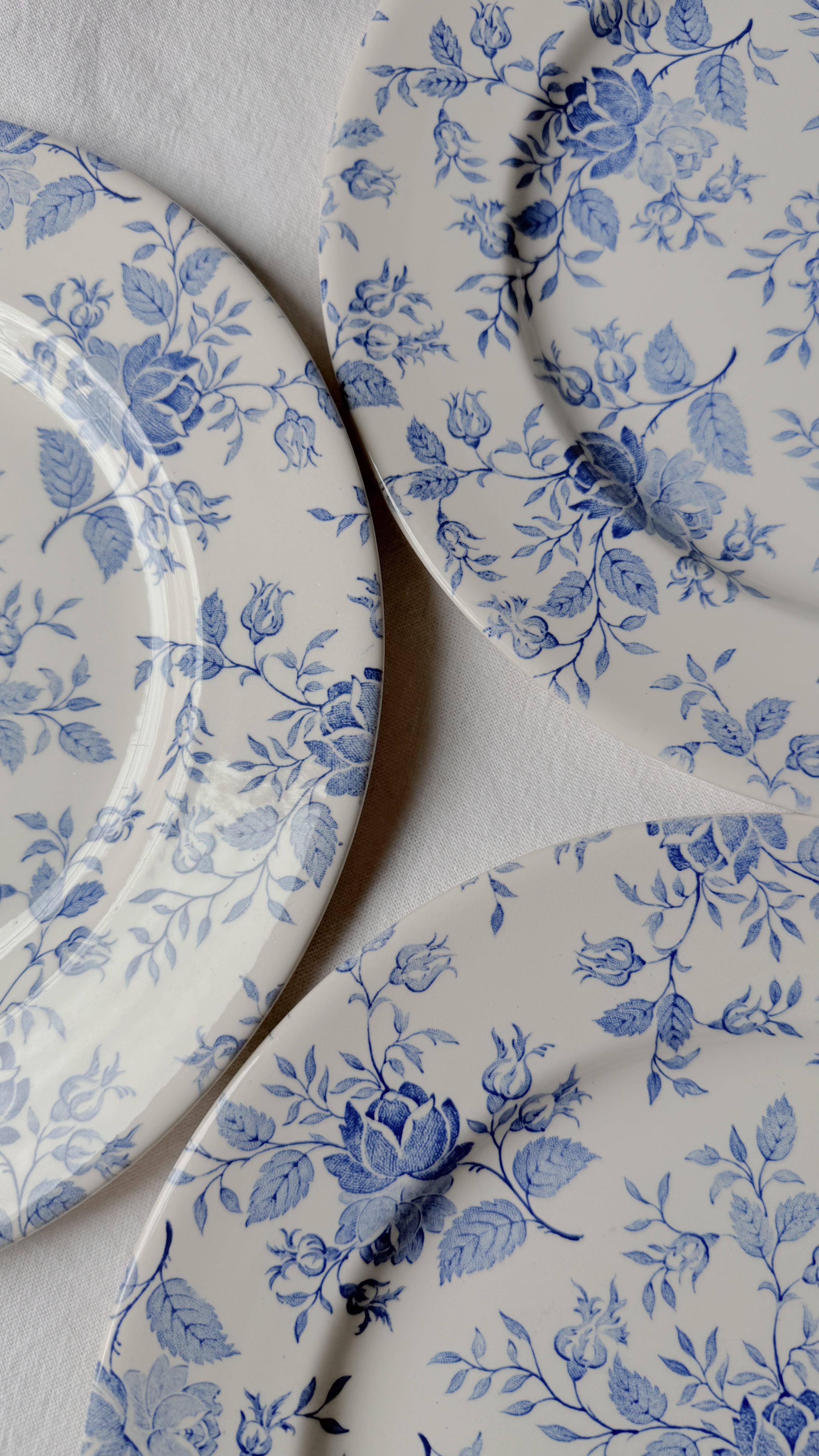 vintage plate English Ironstone Tablewar Morning Bloom