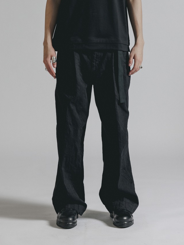 【26AW】 THE VIRIDI-ANNE ザヴィリディアン / BLACK DENIM WIDE PANTS / デニムパンツ